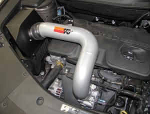 GMC Terrain Performance Air Intake - K&N Engineering - High Flow Performance Kit - Silver - 2010